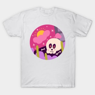 Cute halloween spooky graveyard design T-Shirt